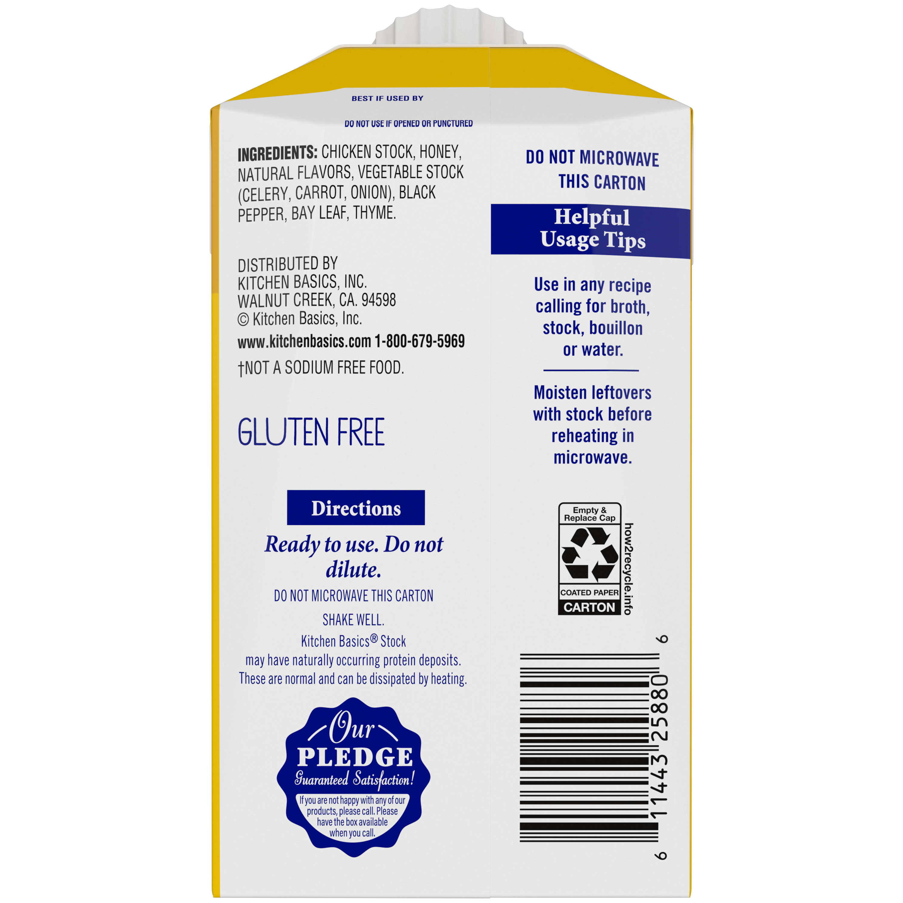 Unsalted Chicken Stock, 8.25 oz Kitchen Basics